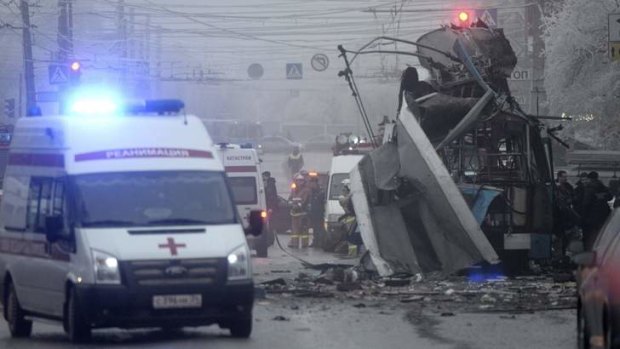 Two blasts in two days: An explosion on a trolleybus in Volgograd killed at least 10 people.