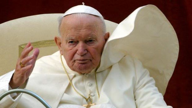 In line for sainthood: Pope John Paul II.