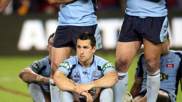 Unpleasant reading &#8230; Mitchell Pearce is one of a handful of NSW players with poor records in State of Origin matches.