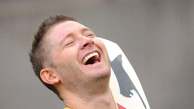 No laughing matter... Michael Clarke wants the decision review system to be made compulsory or dropped.
