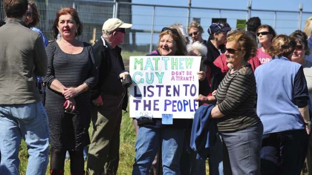 Phillip Island residents celebrate the decicion not to allow development of the land.