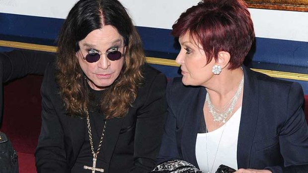 Stunned ... Ozzy and Sharon Osbourne.