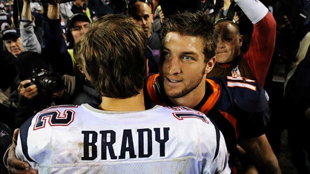 New challenge ... Tim Tebow will come up against Tom Brady in the Broncos' next match.