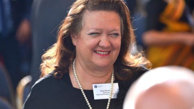 Court action: Gina Rinehart.