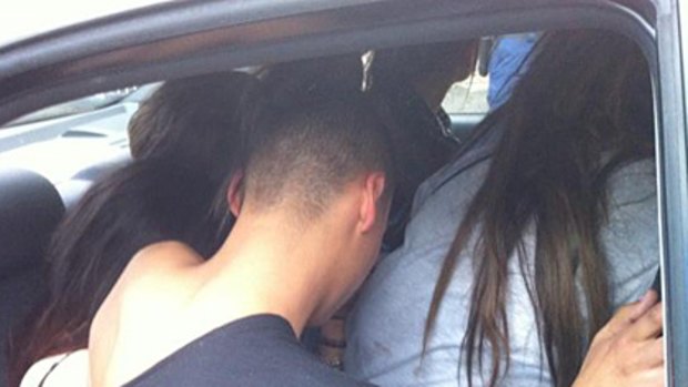 Passengers crammed into P-plater's car