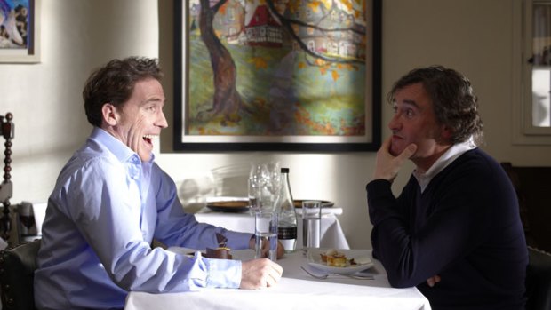 Try the whine: British comics Rob Brydon (left) and Steve Coogan discuss life, art and comedy in Michael Winterbottom's The Trip.