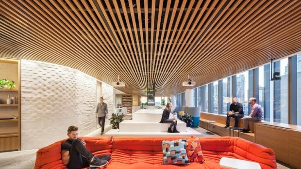 The Sydney office of Dropbox: designed to have the feel of an Australian living room.