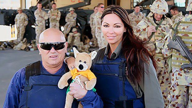 Zaetta with Angry Anderson on the tour that led to damaging sex allegations against her.