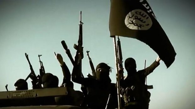 Culture clash: An image from an Islamic State propaganda video.