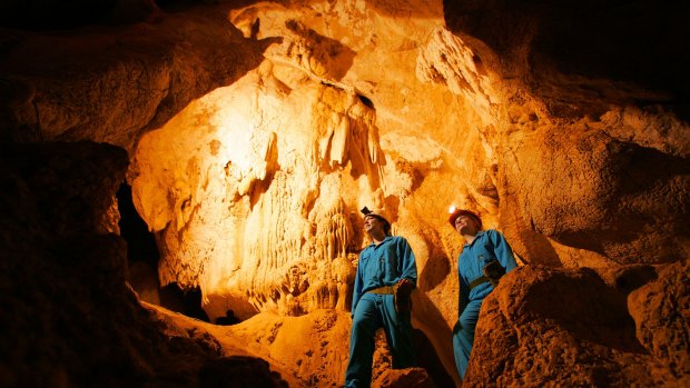 Underground adventure: Capricorn Caves has been a tourist attraction since 1884.
