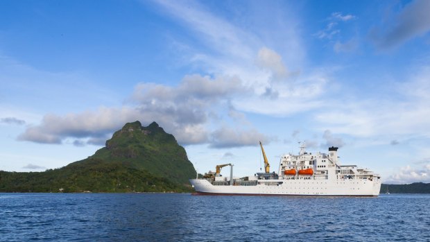 The Aranui 3 travels throughout French Polynesia's Marquesa islands.