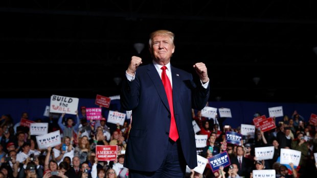 Republican presidential candidate Donald Trump, who railed against the FBI's July decision not to recommend charges against Clinton, can hardly believe his good fortune.