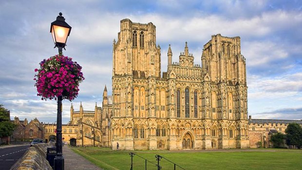 On guard ... Wells Cathedral.