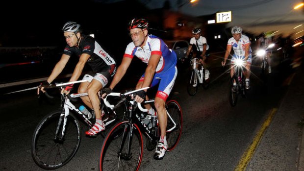 Seven members of the Eastern Suburbs Cycling Club were hit by a car in March.