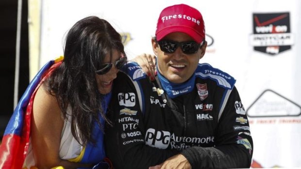 Long time between drinks: Juan Pablo Montoya  finally won another IndyCar race.