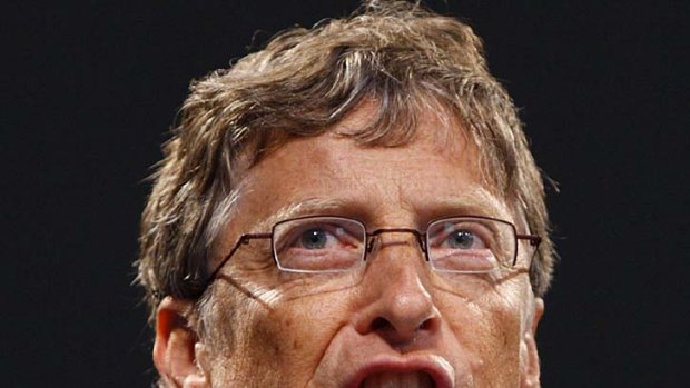 Tackling the toilet ... Microsoft founder and billionaire Bill Gates.