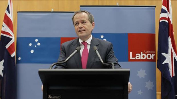 ALP leader Bill Shorten speaks after winning the ALP leadership ballot.