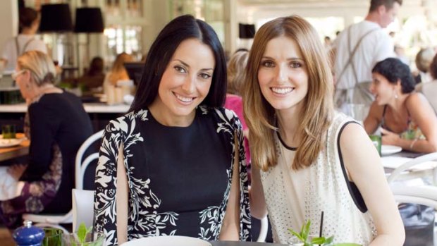 WAG lunch ... Terry Biviano with Kate Waterhouse.