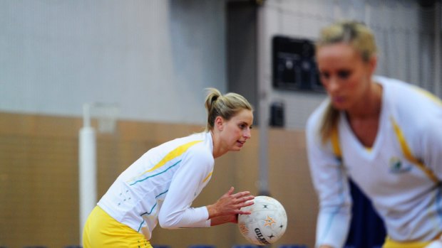 Hoodoo: Australian captain Laura Geitz trains in Canberra earlier this month ahead of the Diamonds' quest for an elusive Commonwealth Games gold medal.