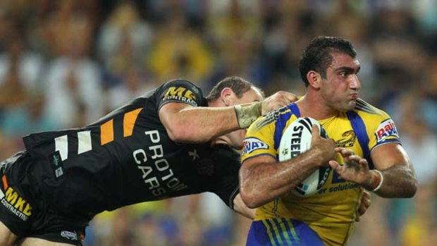 Bolter...Tim Mannah's form has been one of the few bright spots in a year of missed opportunities for the Eels.
