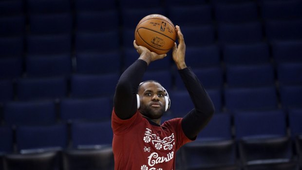 Questionable numbers: Cleveland Cavaliers main man LeBron James.