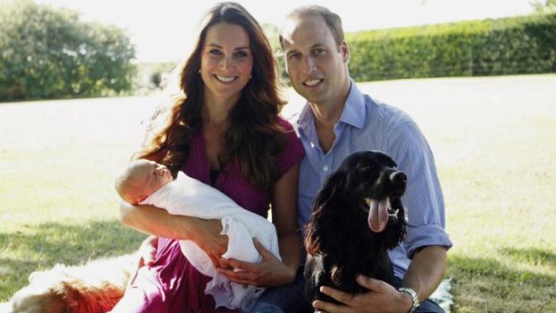 Family portrait when Prince George was first born.