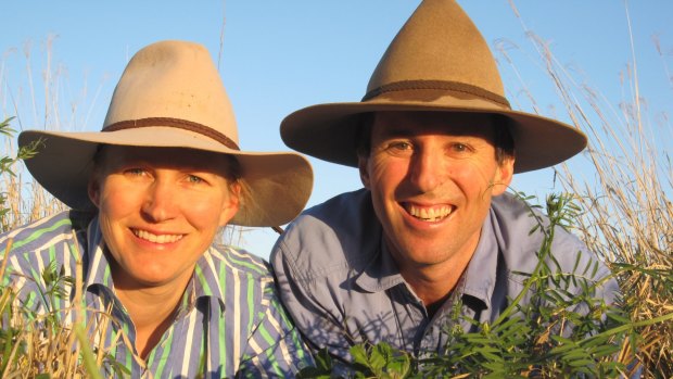 Kirrily and Derek Blomfield, the NSW farmers of the year.