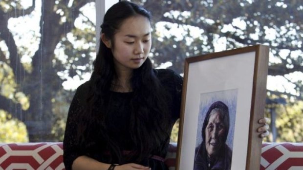 Bonnie Zhu, 15, of Hurstville Grove: Her portrait is one of 20 finalists in the Young Archie competition, many of them of the young artists’ family members. The works will be on display from July 19.