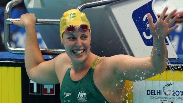 Swimmer Alicia Coutts won five gold medals at the Games.