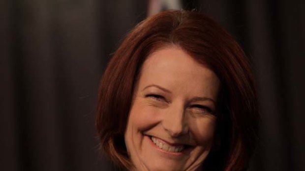 The Prime Minister, Julia Gillard, at the National Press Club.