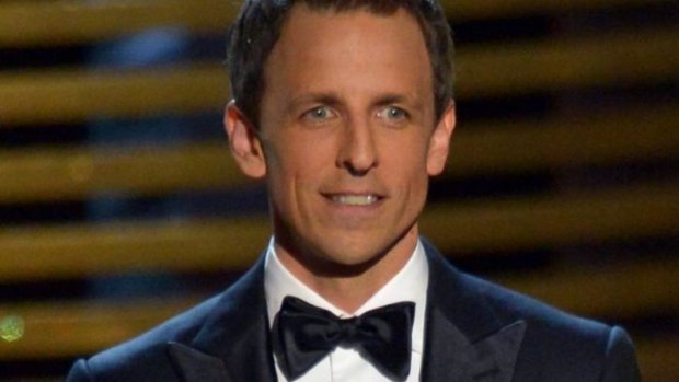 Shrewd strategy ... Rookie Emmy Awards host Seth Meyers.