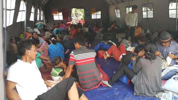 The members of the Gafatar sect, seen here at a temporary evacuation camp, insist they are observant Muslims.