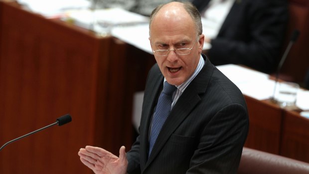Unaffordable: Public Service Minister Eric Abetz   says the CPSU's 12 per cent pay claim will cost at least 10,000 jobs.