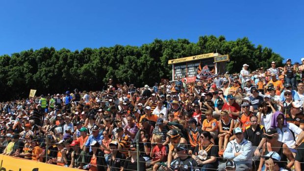 Fan favourite ... the hill at Leichhardt Oval.