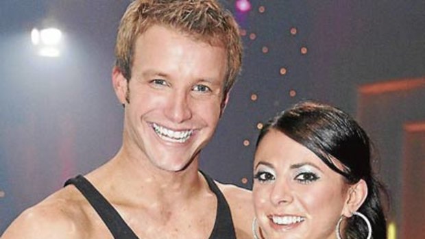 Luke Jacobz and dance partner Luda Kroitor, who won Dancing with the Stars in 2008.