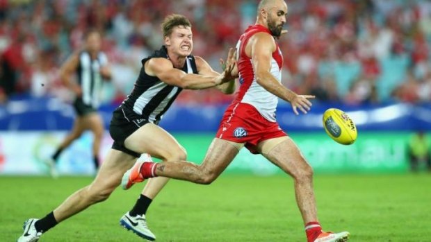 Rhyce lightning: Rhyce Shaw is untroubled by the Swans’ winless start; he’s seen much worse.