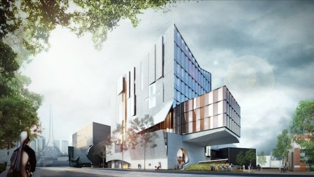 An artist's impression of the new Melbourne Conservatorium of Music building.