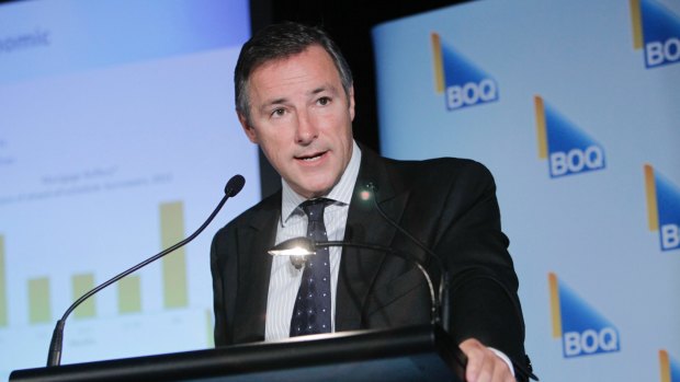 Shocked the market: Bank of Queensland chief executive Stuart Grimshaw announced his resignation on Wednesday.
