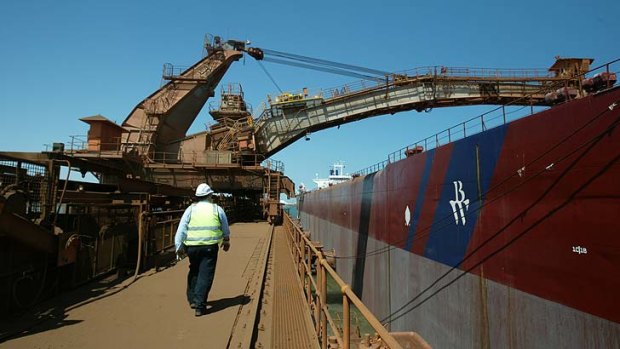 Iron ore operations at the Dampier port are among those significantly interrupted by the impending arrival of cyclone Rusty.