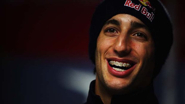 Bracing himself: Daniel Ricciardo awaits his first Melbourne Grand Prix.