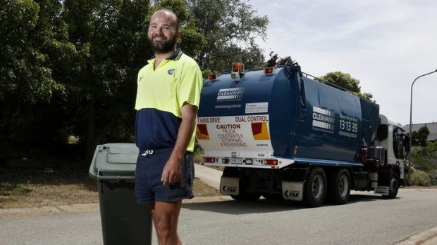 Cleanaway driver Richard Carling while at work helped an elderly McKellar resident who had fell and broke her hip.