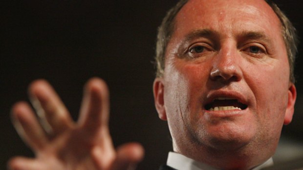 Barnaby Joyce has toned down his comments about the rural independents.