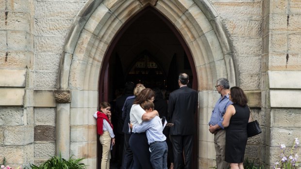 At Olivia's funeral in March 2016, the church was so full that some mourners stood outside.