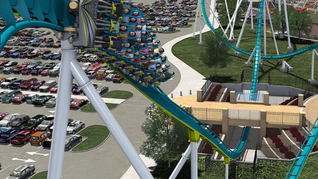 The ride is nearly 100 metres tall.