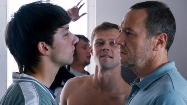 Tense: Kirill Emelyanov faces off with Olivier Rabourdin (right) in Eastern Boys.