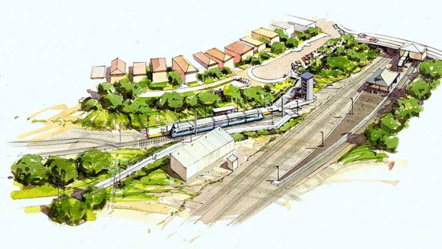 Stationed &#8230; an artist's impression of the proposed Dulwich Hill interchange.