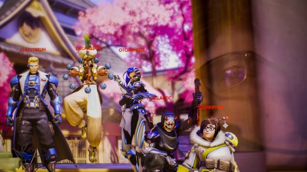 Byrne plays 'Overwatch,' a popular multiplayer online game.