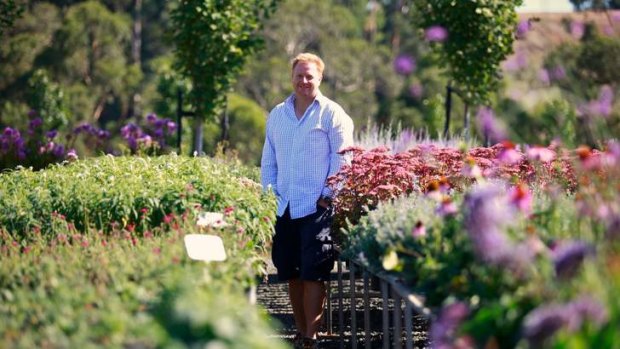 Garden designer Ian Barker cultivated more than 2500 plants for display at the Melbourne International Flower and Garden Show.