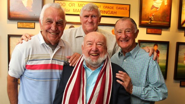 Thomas Keneally with  Fred Jones, Bill Hamilton and Ken Arthurson.