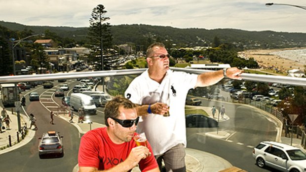 John Upham, right, and his son, David, who bought the Lorne Hotel are the face of the return of the traditional publican.